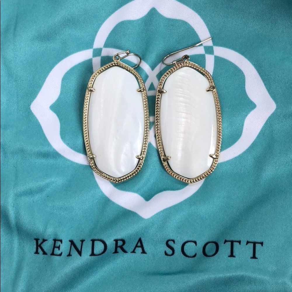 Kendra Scott white earrings